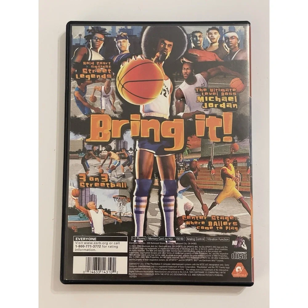 EA SPORTS BIG NBA Street PlayStation 2 Basketball Manual Included NTSC-U/C